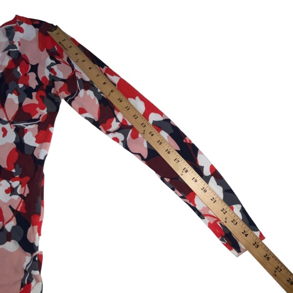 The Limited Floral Multi-Colored V-Neck Knit Lightweight Top - Women’s Small - Picture 5 of 11